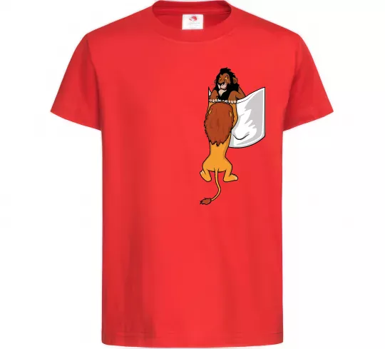 Детская футболка Mufasa and Scar Красный фото