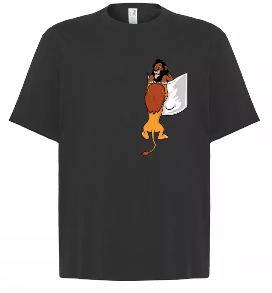 Футболка Оверсайз Mufasa and Scar Черный фото