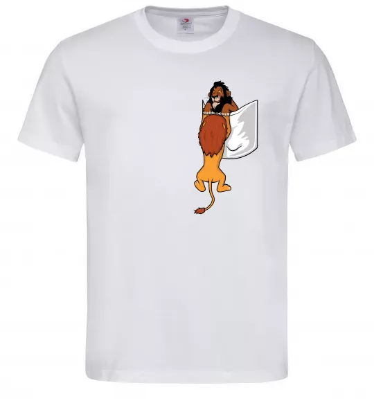 Мужская футболка Mufasa and Scar Белый фото