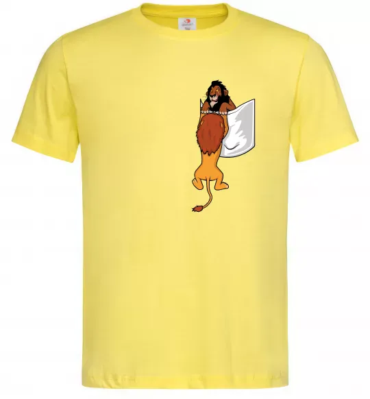 Мужская футболка Mufasa and Scar Лимонный фото