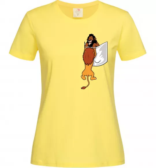 Жіноча футболка Mufasa and Scar Лимонний фото