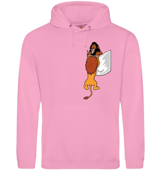 Чоловіча толстовка (худі) Mufasa and Scar Рожевий фото