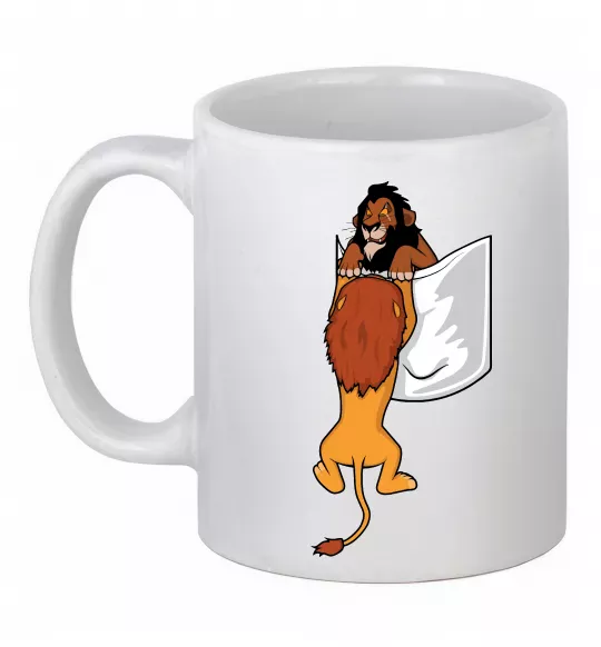Чашка керамическая Mufasa and Scar Белый фото