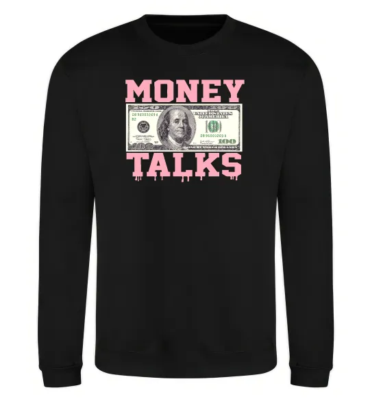 Свитшот Money Talks Черный фото