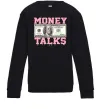 Дитячий світшот Money Talks Чорний фото