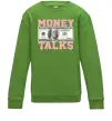 Дитячий світшот Money Talks Лаймовий фото