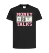 Дитяча футболка Money Talks Чорний фото