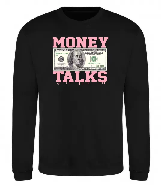 Свитшот Money Talks Черный фото