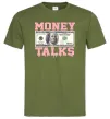 Мужская футболка Money Talks Оливковый фото