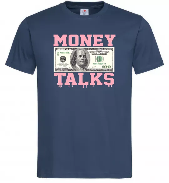 Мужская футболка Money Talks Темно-синий фото