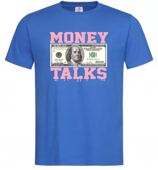 Мужская футболка Money Talks Ярко-синий фото