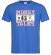 Мужская футболка Money Talks Ярко-синий фото