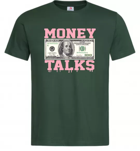 Мужская футболка Money Talks Темно-зеленый фото