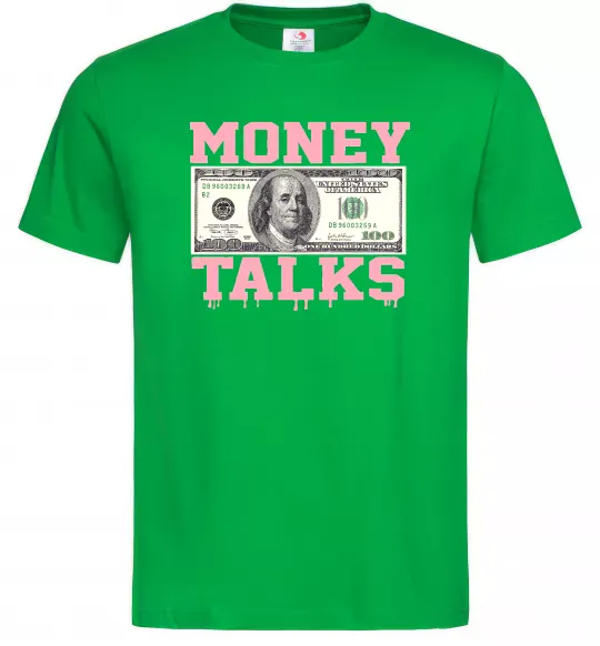 Мужская футболка Money Talks Зеленый фото