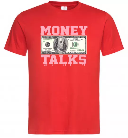 Мужская футболка Money Talks Красный фото