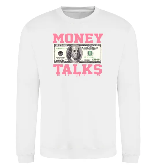 Свитшот Money Talks Белый фото