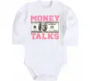 Детский боди Money Talks Белый фото