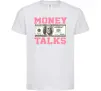 Дитяча футболка Money Talks Білий фото