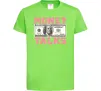 Дитяча футболка Money Talks Лаймовий фото