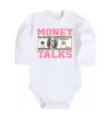Дитячий бодік Money Talks Білий фото