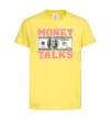 Дитяча футболка Money Talks Лимонний фото