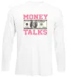 Лонгслив Money Talks Белый фото