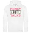 Чоловіча толстовка (худі) Money Talks Білий фото