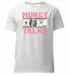 Чоловіча преміум футболка Money Talks Білий фото