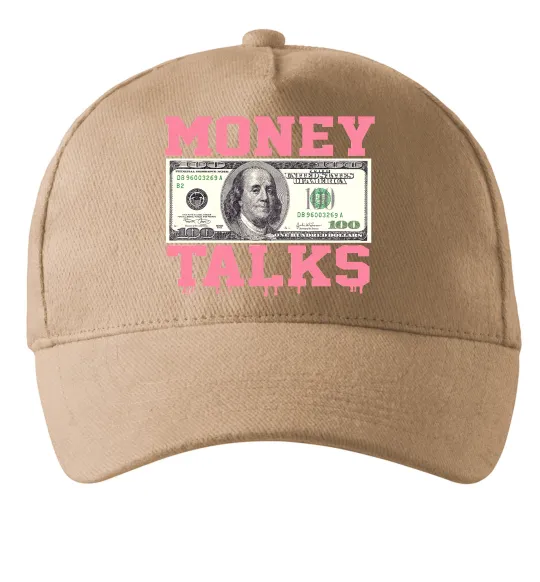 Кепка Money Talks Пісочний фото