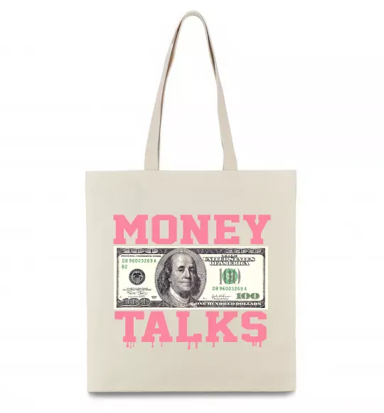 Эко-сумка Money Talks Бежевый фото