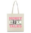 Эко-сумка Money Talks Бежевый фото