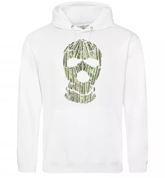 Женская толстовка (худи) Money mask Белый фото