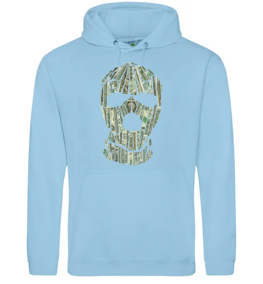 Жіноча толстовка (худі) Money mask Блакитний фото