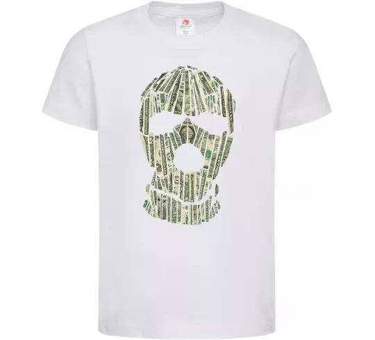 Детская футболка Money mask Белый фото