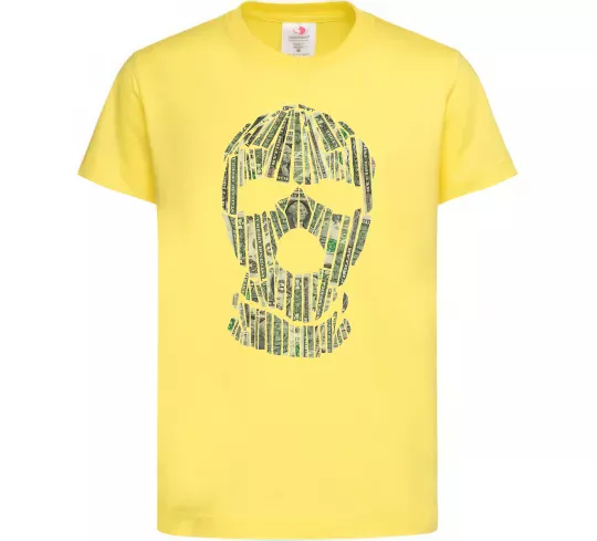 Детская футболка Money mask Лимонный фото