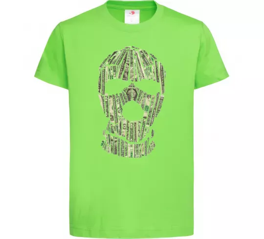 Детская футболка Money mask Лаймовый фото