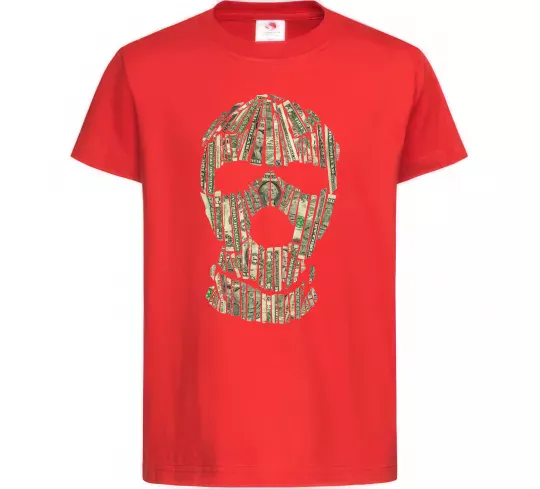 Детская футболка Money mask Красный фото