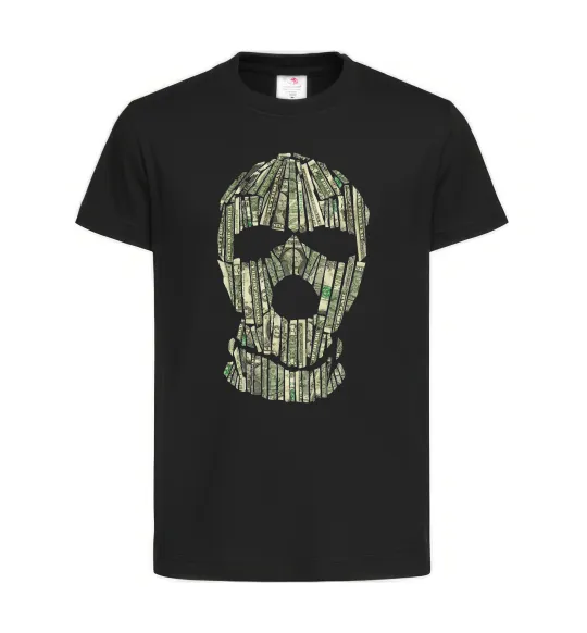 Детская футболка Money mask Черный фото