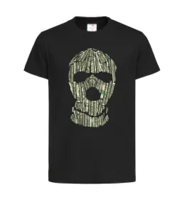 Детская футболка Money mask Черный фото