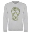 Свитшот Money mask Серый меланж фото