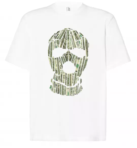 Футболка Оверсайз Money mask Белый фото