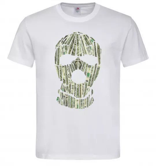 Чоловіча футболка Money mask Білий фото