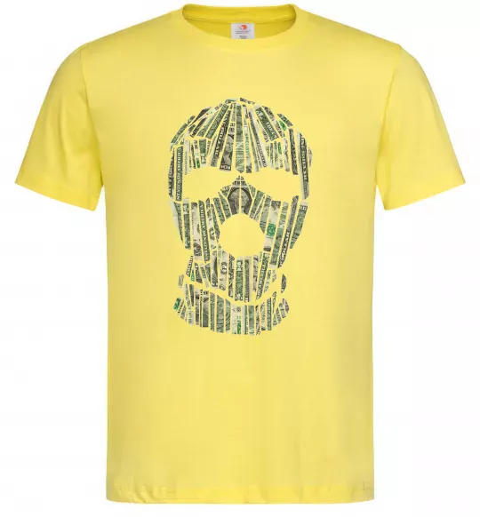 Чоловіча футболка Money mask Лимонний фото