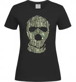 Женская футболка Money mask Черный фото