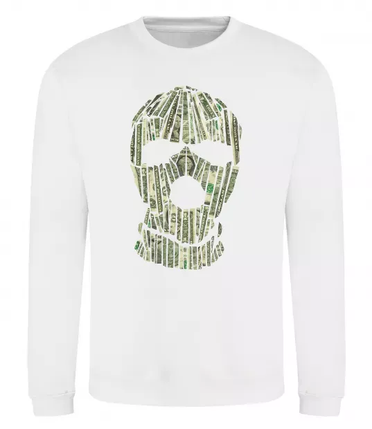 Світшот Money mask Білий фото