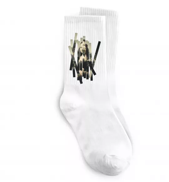 Шкарпетки Mona Lisa полоси Білий фото