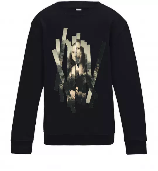 Детский Свитшот Mona Lisa полоси Черный фото
