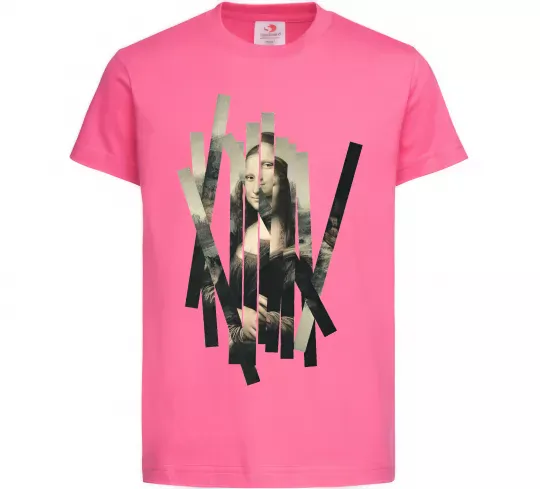 Дитяча футболка Mona Lisa полоси Яскраво-рожевий фото