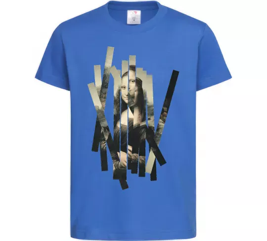 Дитяча футболка Mona Lisa полоси Яскраво-синій фото