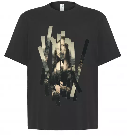 Футболка Оверсайз Mona Lisa полоси Чорний фото